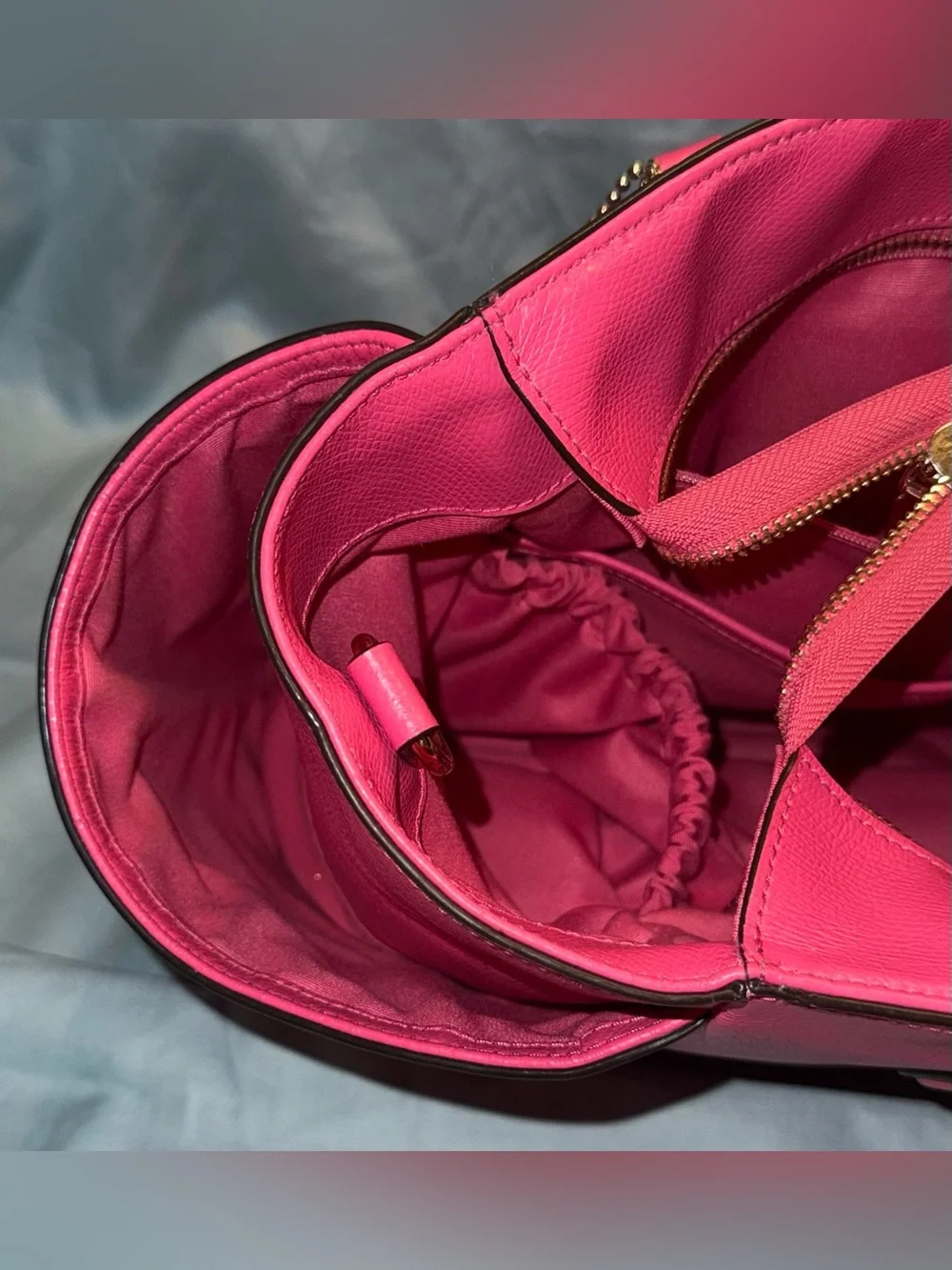 Coach crossgrain leather